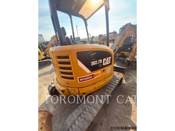 Cat 302.7DCR, Mini Excavator, 2144 hours, S/N: LJ700548, 2015 - Image 3