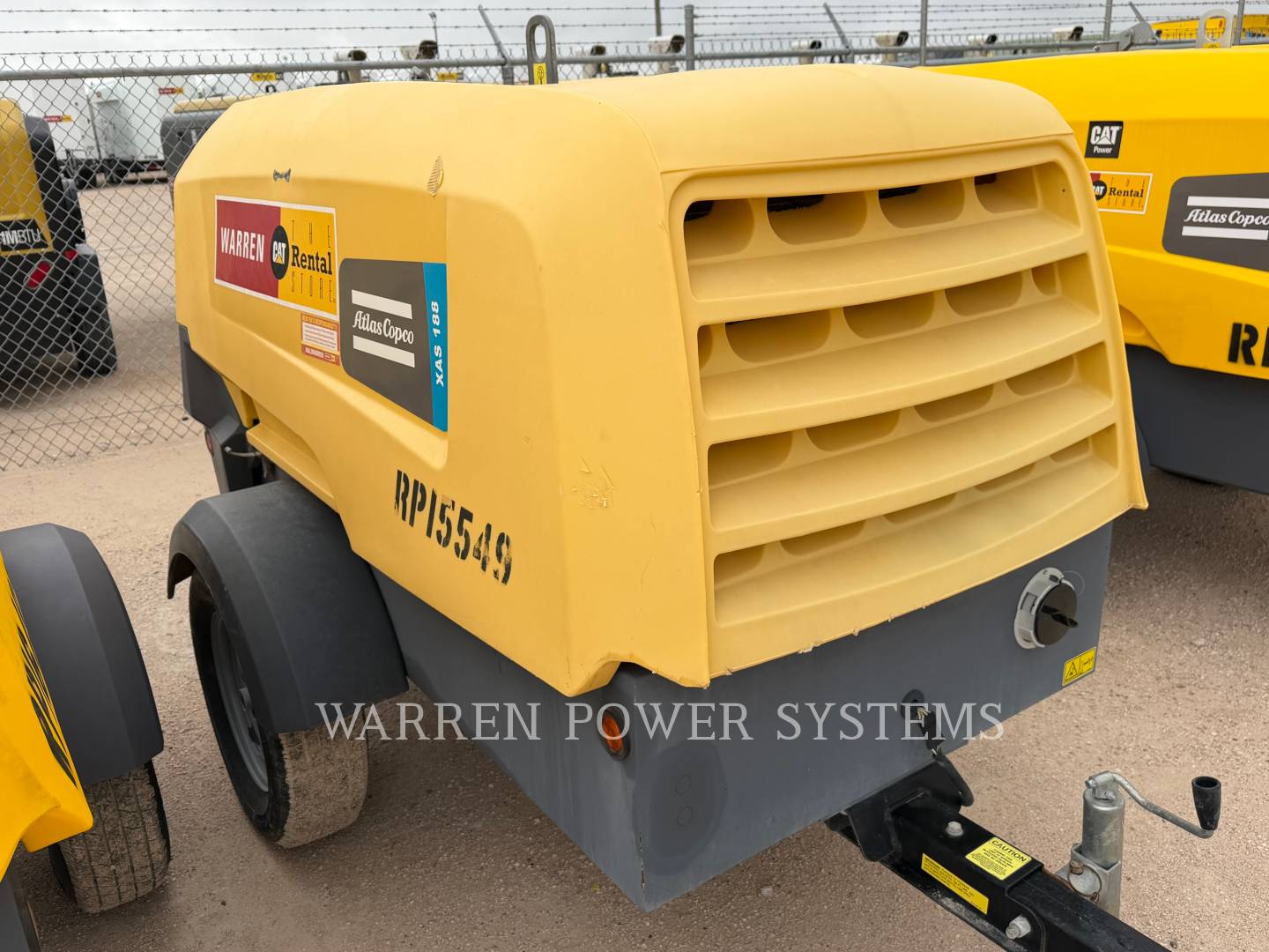 Atlas-Copco 188XAS, Compressed Air, 3819 hours, S/N: UVC201422, 2022 - Image 2