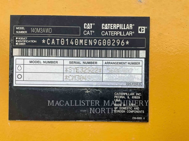 Caterpillar 140M3 AWD, Motor Grader, 5099 hours, S/N: N9G00296, 2019 - Image 6