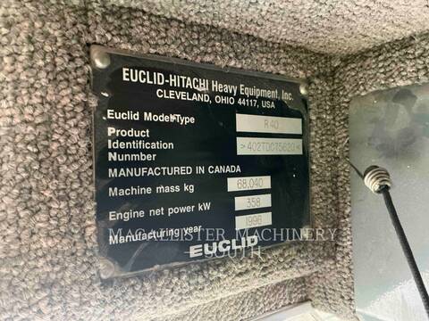 Euclid-Hitachi Heavy Equip. Inc. R40, 17228 hours, S/N: 75620, 1996 - Image 6