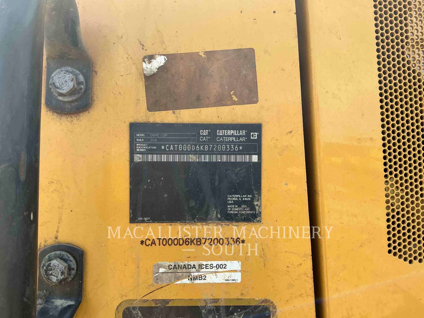 Caterpillar D6 XE LGP, 5171 hours, S/N: B7200336, 2020 - Image 6