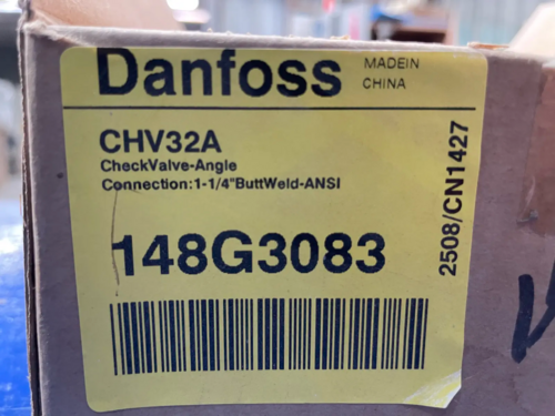 1-1/4" Danfoss #CHV21A, Angle Check Valve, butt weld - Image 2