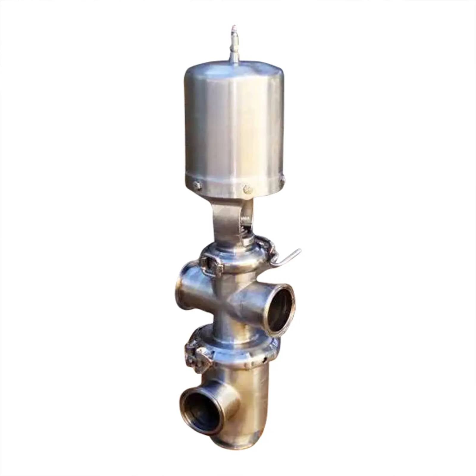 2-1/2" Single Stem Cross Body Divert Valve, pneumatic actuated, (4) S-line fittings - Image 2