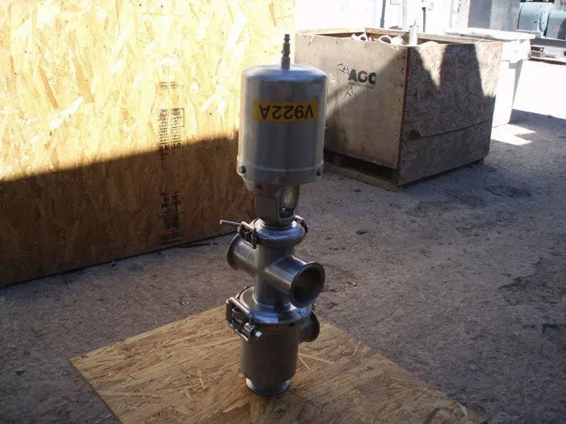 2-1/2" Single Stem Cross Body Divert Valve, pneumatic actuated, (4) S-line fittings - Image 7