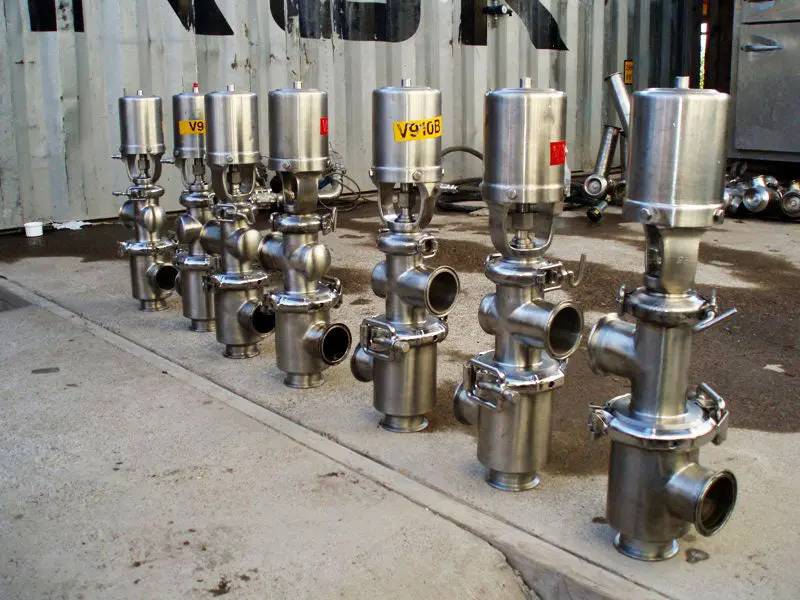 2-1/2" Single Stem Flow Diversion Valve, pneumatic actuated, (3) S-line fittings (5 available) - Image 3