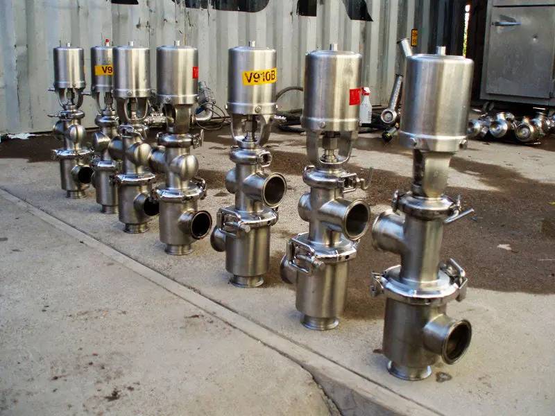 2-1/2" Single Stem Flow Diversion Valve, pneumatic actuated, (3) S-line fittings (5 available) - Image 6