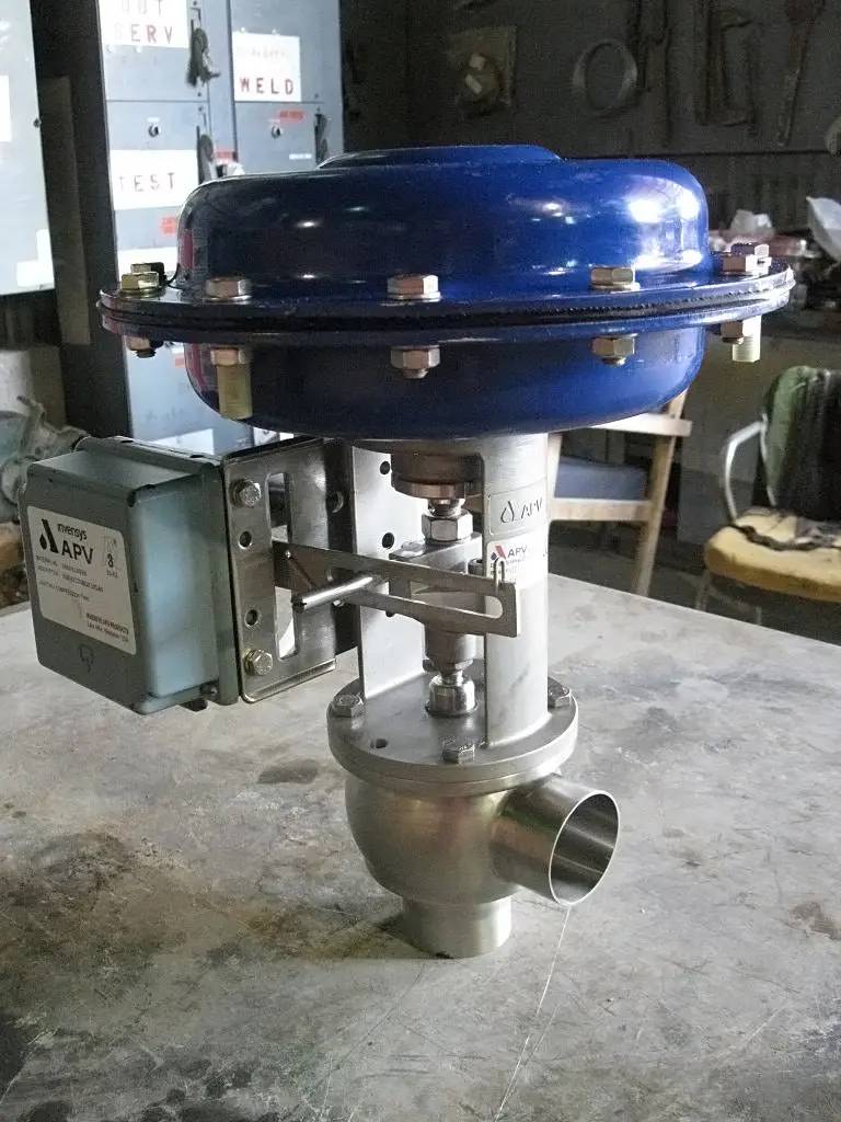 2" APV #RGE41-2/40-LD-MFS, Pneumatic Control Valve, Eckardt #SRP-981 positioner, 90 psi max. supply air - Image 9