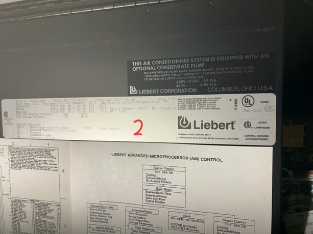Liebert Deluxe System 3 Precision Air Conditioning System (Chilled Water Floor-Mount CRAC Unit) [ camped - Image 2