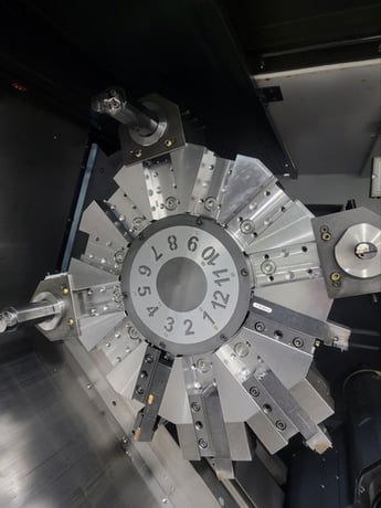 Daewoo Doosan #Puma-5100LC, CNC lathe, 35.4" swing, 80.4" machining length, 24" chuck, 10.8" spindle bore, 60 - Image 9