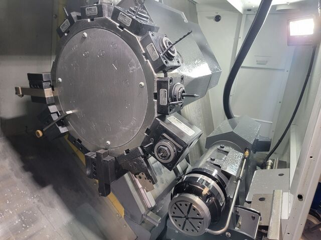 Haas #DS-30Y, CNC lathe, 23" machining length, 18" turning diameter, 10" chuck, 3" bar, 30 HP, 4,500 RPM, sub - Image 8