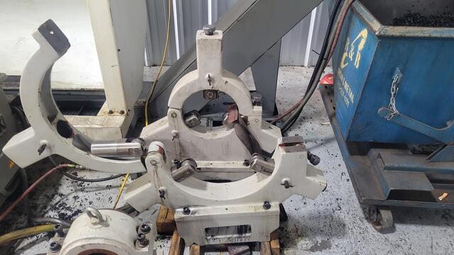 Hankook #Protec-9NC/4000, flat bed CNC lathe, 37.4" swing, 157" machining length, 26 HP, 630 RPM, tailstock - Image 2