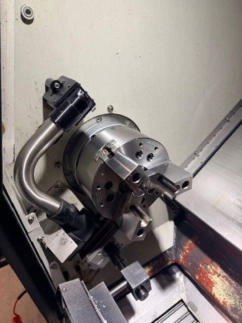 Mitsubishi #LT-400, CNC lathe, 15.7" swing, 25.39" machining length, 8.5" turning diameter, 8" chuck, 2" bar - Image 3