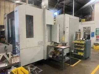 DMG Mori Seiki #NH5000, CNC horizontal machining center, chip conveyor, 2009 - Image 2