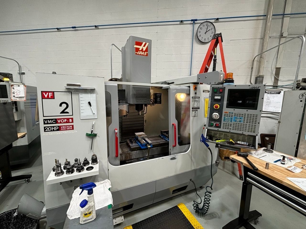 Haas #VF-2D, CNC vertical machining center, rigid tapping, chip auger, coolant system, 2002 - Image 1