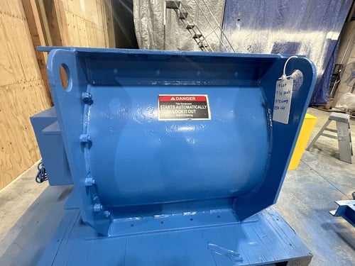 10" x 20" Allied Blower, Rotary Airlock Valve, rubber tip metal wheel, 3 HP Reliance 841 XL severe duty - Image 5