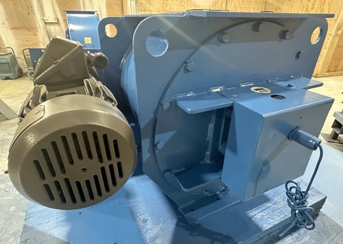 10" x 20" Allied Blower, Rotary Airlock Valve, rubber tip metal wheel, 3 HP Reliance 841 XL severe duty - Image 8