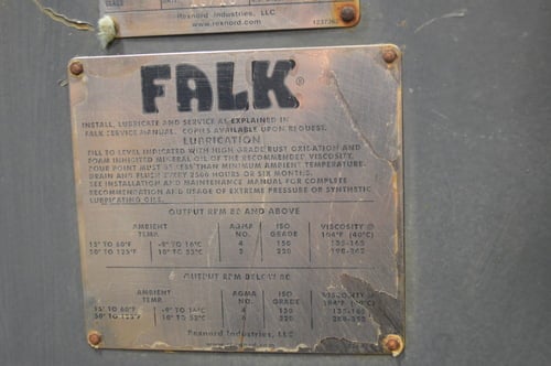 75 HP @ 44 RPM, Falk #2100FZ3B, Gear Drive w/ 75 HP Weg Motor, 40.24 :1 ratio, 1.8 service factor - Image 10