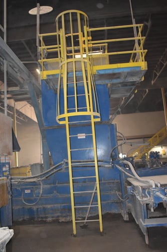 American #PW3560-820, Single Ram Horizontal Baler, adjustable infeed belt & hopper, 460 Volt, 3PH - Image 8