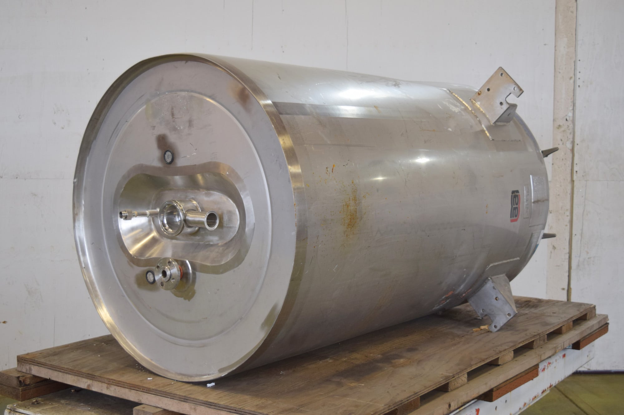 321 gallon Lee Industries #1000LU, Stainless Steel jacketed tank, 50 psi @ 302&deg;F internal, 100 psi jacket - Image 4