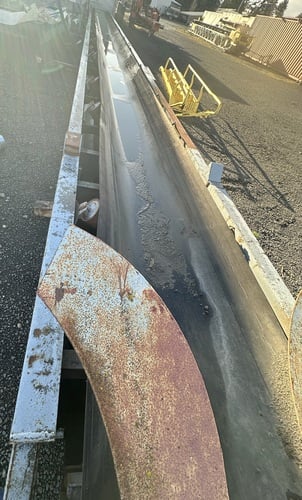30" wide x 55' long, Trough Belt Conveyor, 56" troughing roll spacing - Image 5
