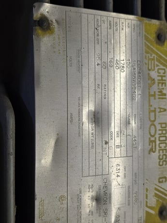 150 HP 1780 RPM Baldor Reliance #ECP4406T-4, Frame 445T, TEFC, 460 Volts, 3 phase, Severe Duty AC Induction - Image 2