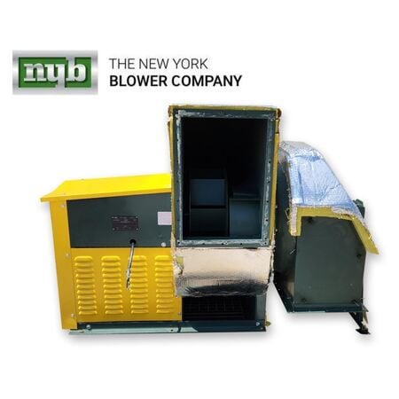 9300 cfm @ 4" S.P., New York Blower, general purpose fan, size 22 PLR, Arr-10, 10 HP, 1760 RPM, 208-230/460 - Image 1