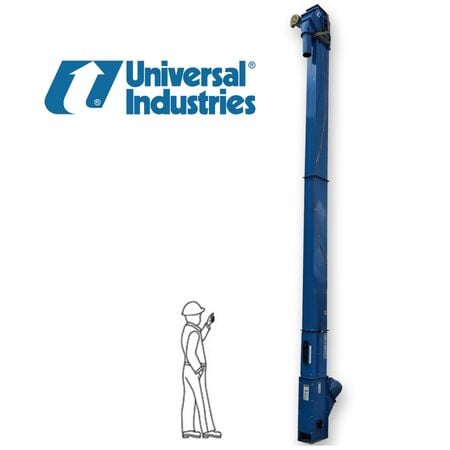 Universal Industries #U1TT-630, bucket elevator, 20'-7" discharge height, 6" x 4" HDPE buckets, 1 HP, 230/460 - Image 1