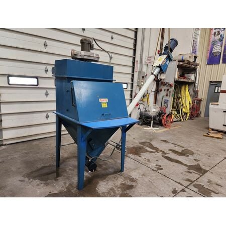 Flexicon, bag dump station w/ 4" x 7' flex screw auger conveyor and dust collection, 12" bag table, 1.5 HP - Image 3