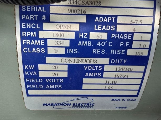 Generac #MLT4200IVCAN, 20 KW Light Tower, Isuzu engine, 1-phase, 2018 - Image 6