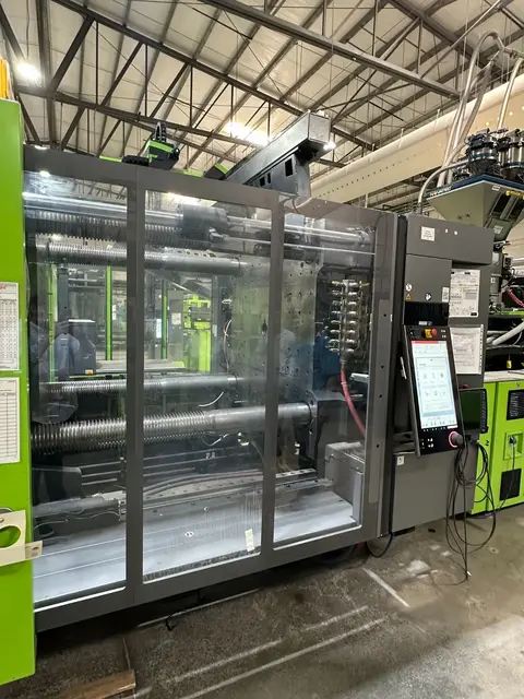 900 Ton, 47 oz., Engel #Duo-3660/900-speed, servo-hydraulic horizontal injection molder, 46.46" x 39.37" tie - Image 3