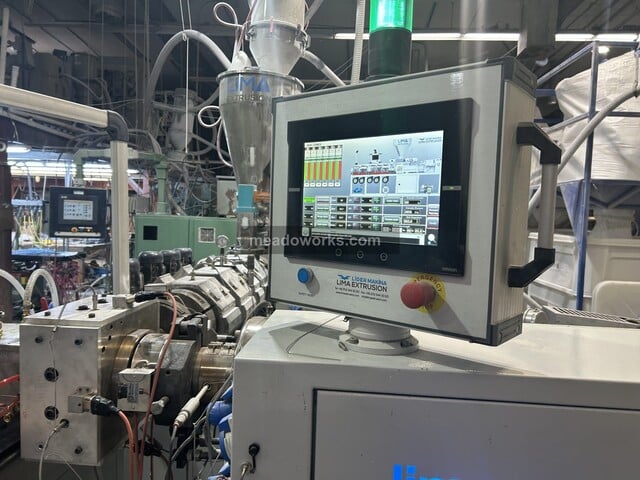Lima Extrusion #P-90/28, Pipe & Profile Extrusion Line, Omron touchscreen control, 460 V., 2022 - Image 5