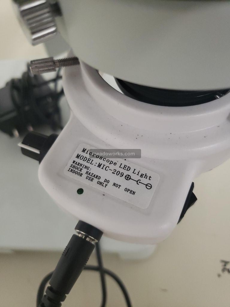 AmScope #HC210, Trinocular Stereo Zoom Microscope, HDMI camera, LED ring light, 5 V. - Image 5