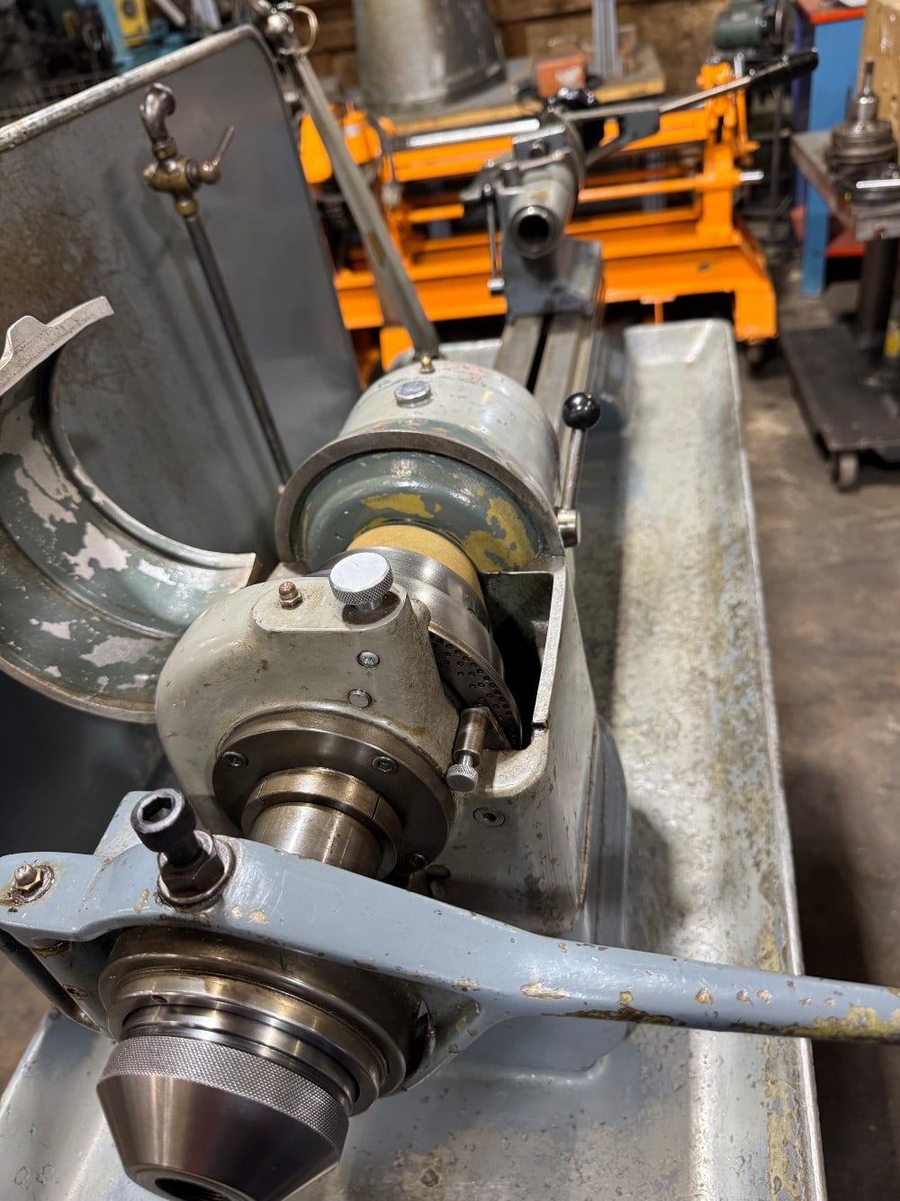 8" x 17" Schaublin #102-80, Precision Pedestal Tool Room Lathe, 35.43" bed length, 4.72" swing over cross - Image 8