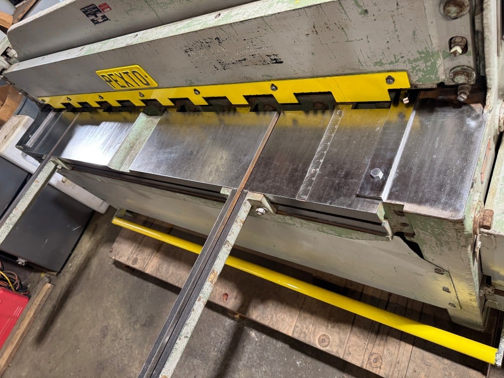14 gauge x 6' Pexto #14-U-6F, Mechanical Power Squaring Shear, 18" back gauge, 12 hold-downs, 62 SPM, (2) 24" - Image 3