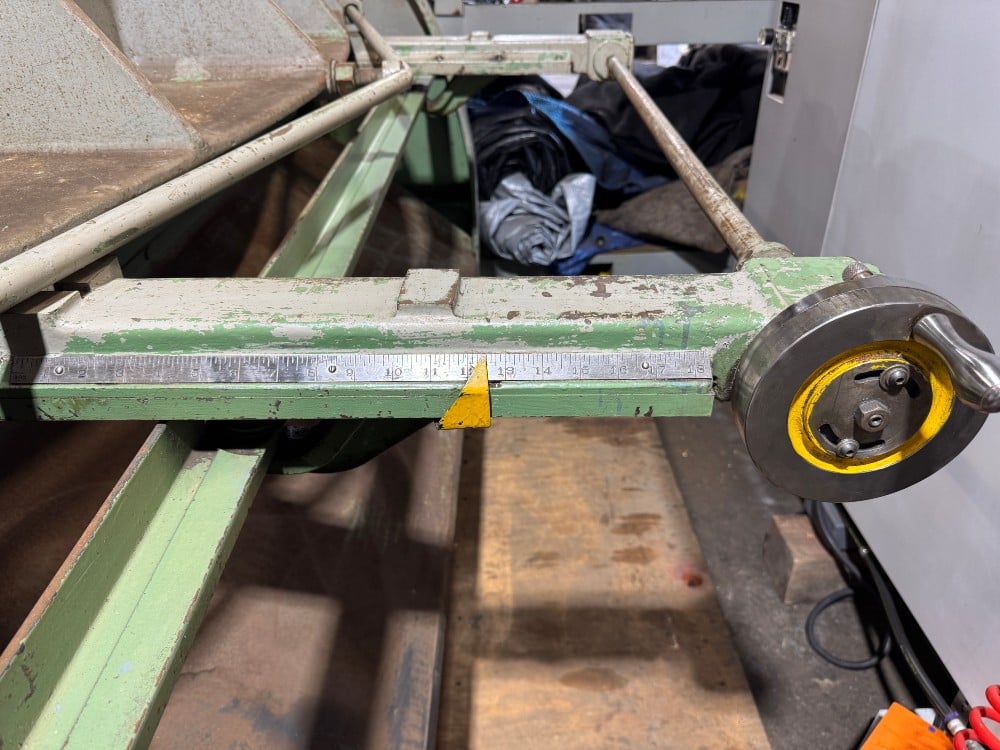 14 gauge x 6' Pexto #14-U-6F, Mechanical Power Squaring Shear, 18" back gauge, 12 hold-downs, 62 SPM, (2) 24" - Image 4