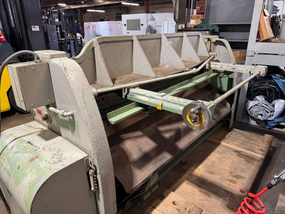 14 gauge x 6' Pexto #14-U-6F, Mechanical Power Squaring Shear, 18" back gauge, 12 hold-downs, 62 SPM, (2) 24" - Image 5