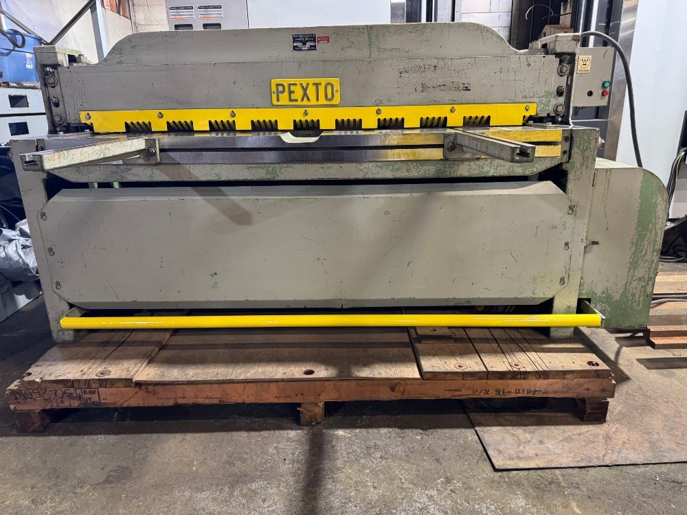 14 gauge x 6' Pexto #14-U-6F, Mechanical Power Squaring Shear, 18" back gauge, 12 hold-downs, 62 SPM, (2) 24" - Image 7