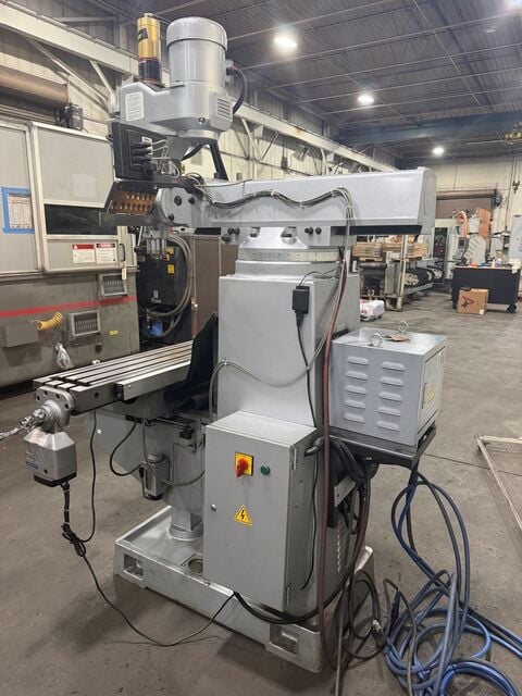 Sharp #TMV-K-N, vertical knee mill, 10" x54" table, 3 HP, 4500 RPM, 39" x16.3" x5" travel, Newall NMS-300 - Image 10