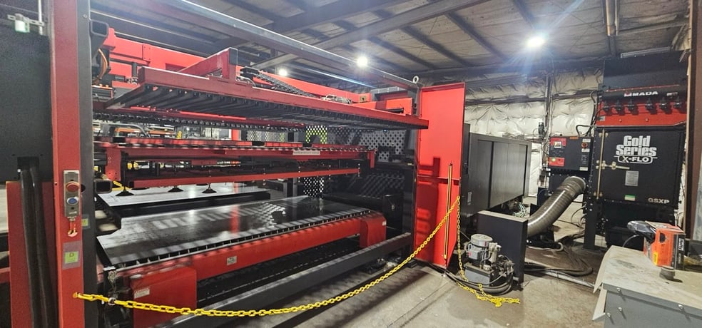 Amada #Regius-3015AJ, fiber laser, 12,000 watt, 5' x10' table, AMNC 3i Control, AMS3015CL single pallet - Image 3