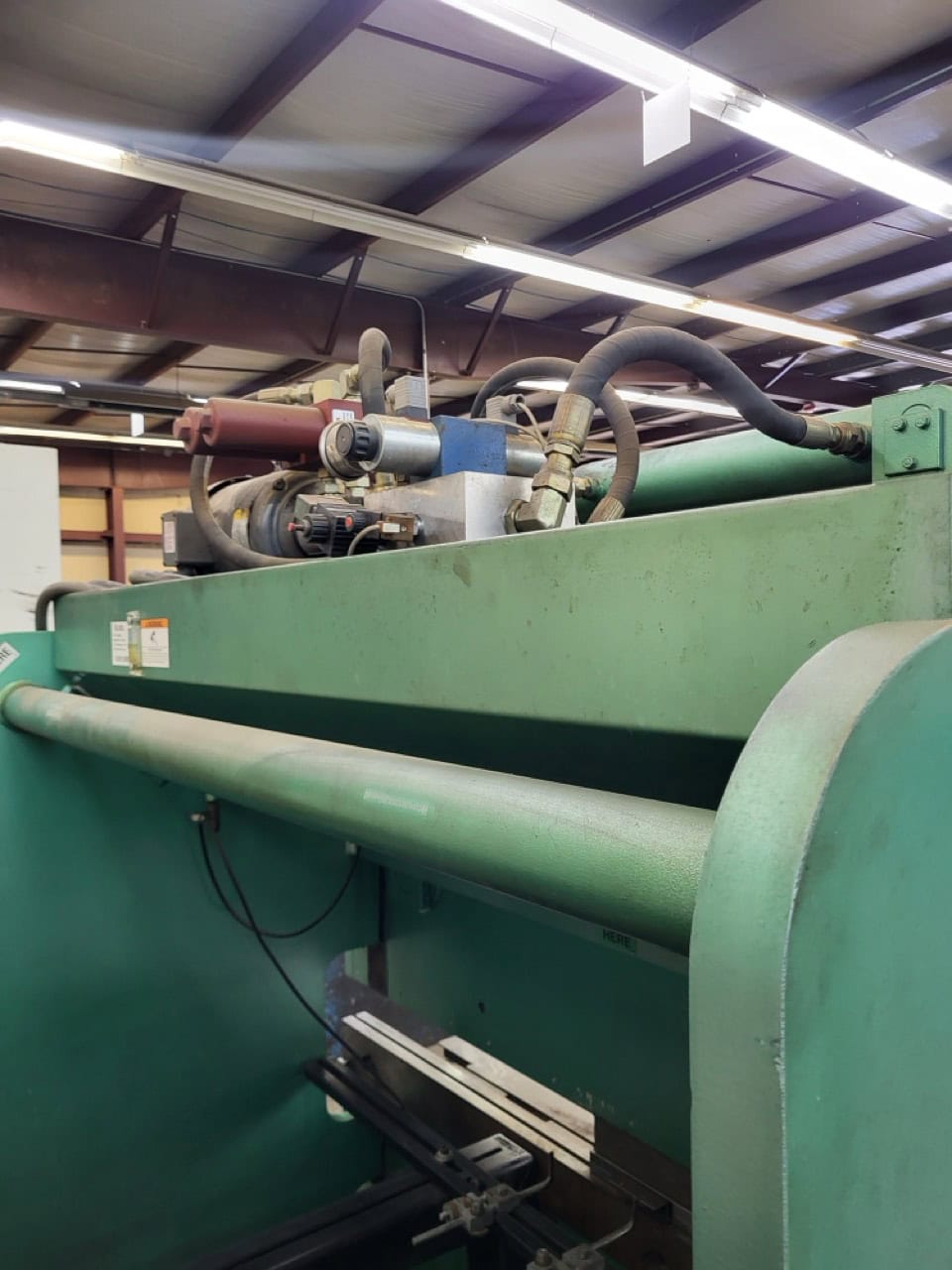 65 Ton, Piranha #6508, hydraulic press brake, 8' overall, 792" between housing, 6" stroke, 15" open, 9" Shut - Image 8