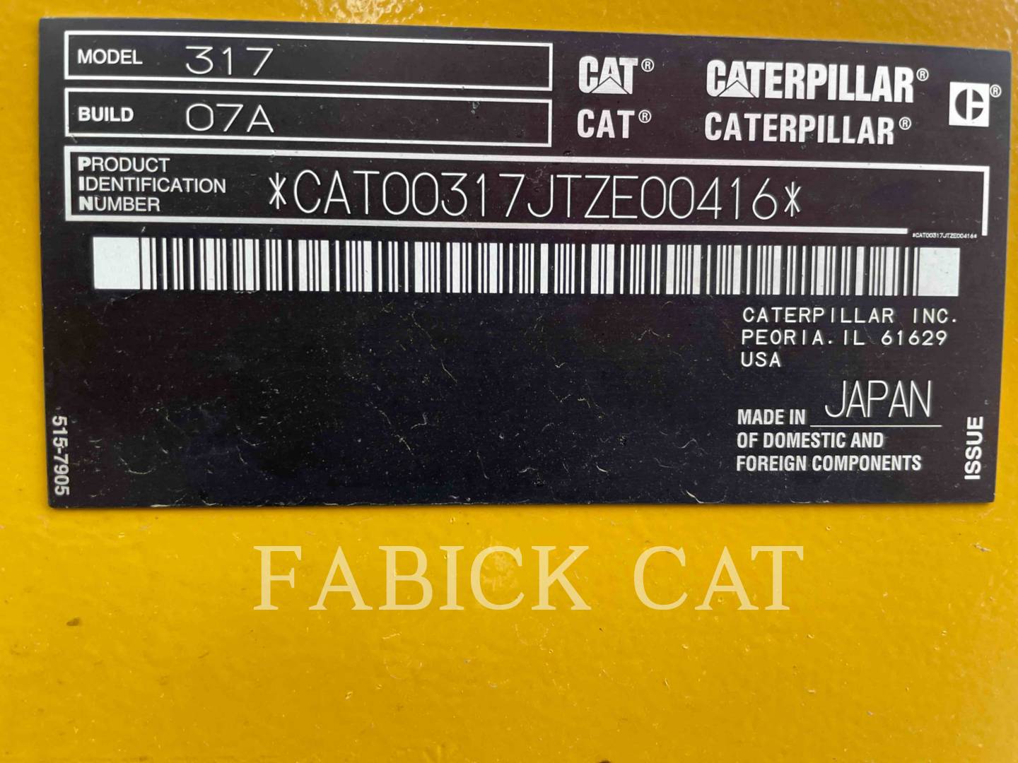 Caterpillar 317-07HT, 1131 hours, S/N: TZE00416, 2021 - Image 6