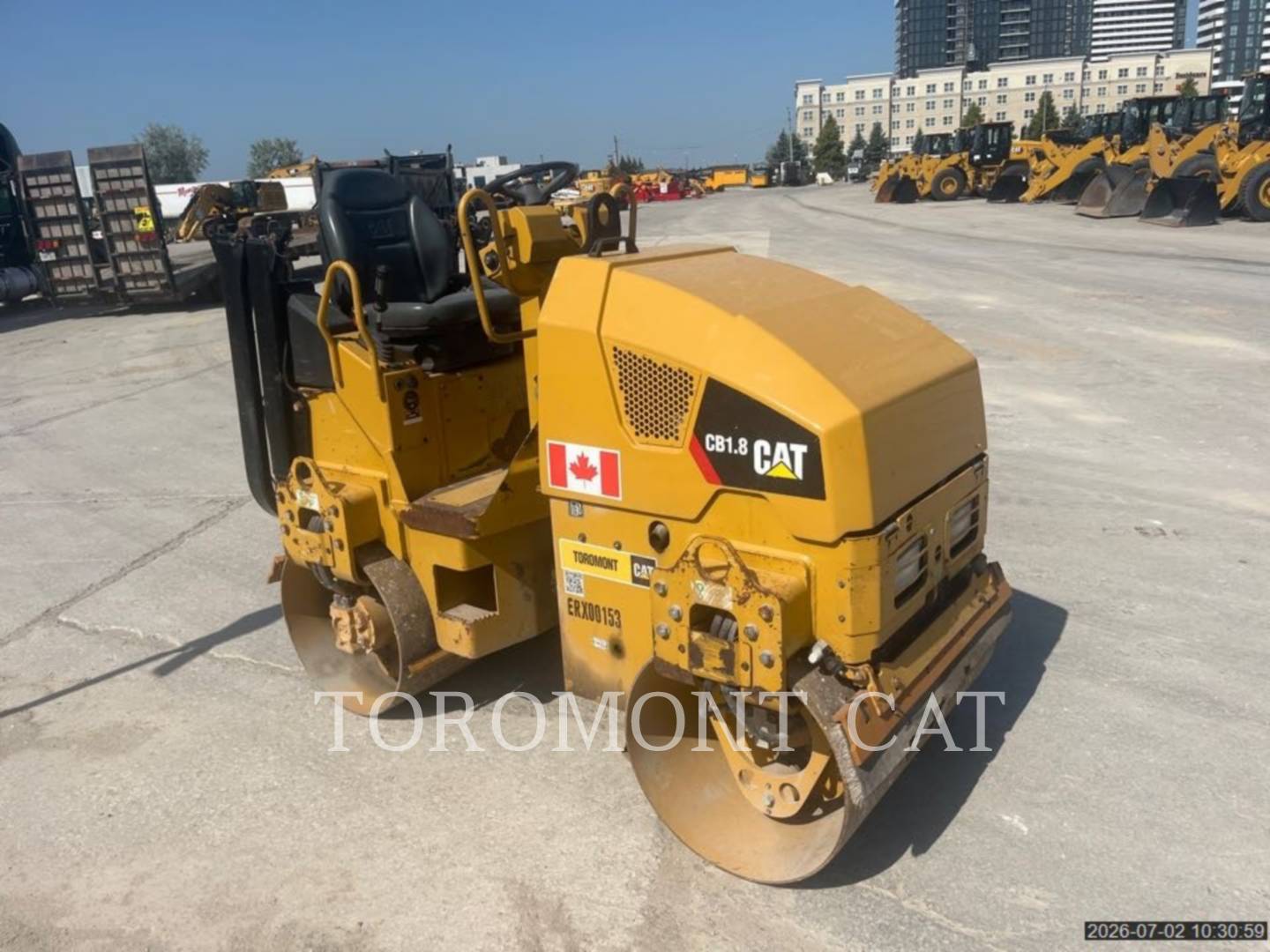 Caterpillar CB1.8, Compactor, 1097 hours, S/N: ERX00153, 2018 - Image 2