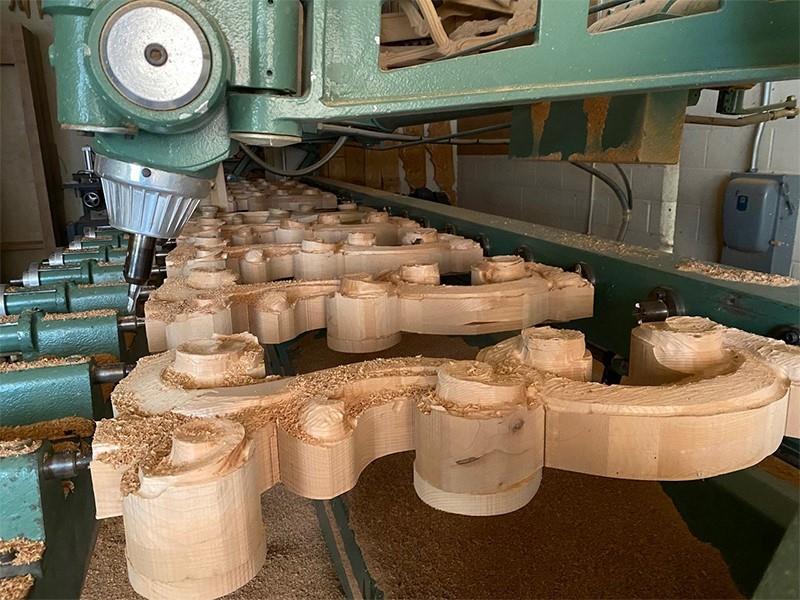 Louis Allis Nuova Scolpitrice #201-16, multi spindle carving machine, 16 spindle, 8" between spindles, 20" - Image 3