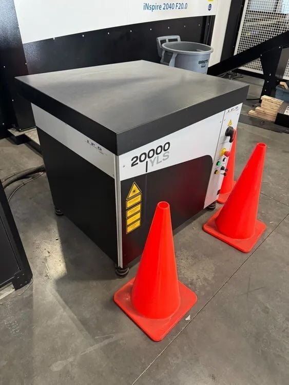 Eagle #iNspire-2040, fiber laser, 20,000 watt, 6.5' x 13' table, load/unload automation, dust collector - Image 8