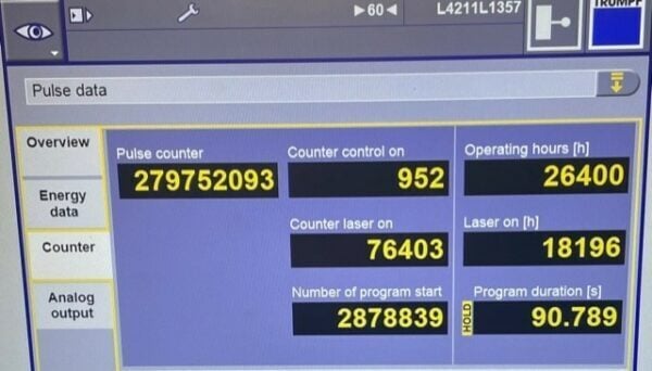 Trumpf #TruLaser-3030-Fiber, fiber laser, 6000 watt, 5' x 10', automatic nozzle changer, shuttle table - Image 5