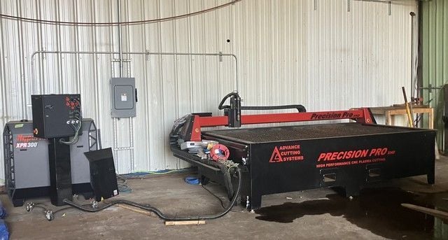 Advance Cutting Systems #SPXHD, 5' x 10' Hi-Def CNC plasma cutting table, Hypertherm XPR300, 300 amps, water - Image 3