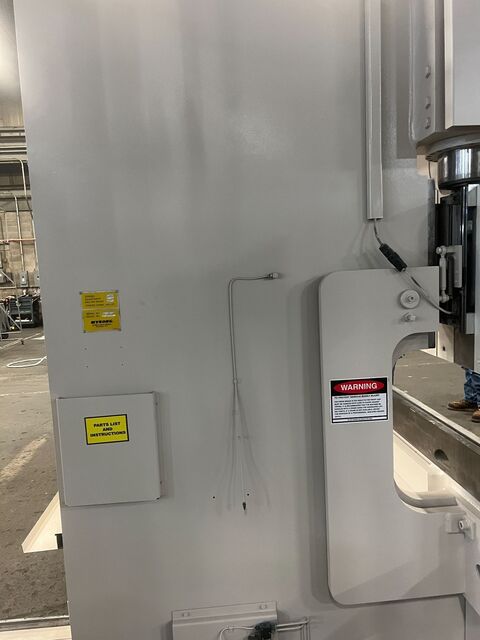 140 Ton, Wysong #F12-140-144, CNC hydraulic press brake, 12' overall, 126" between housing, 8" stroke, 10" - Image 5