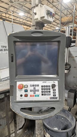 242 Ton, Ermak #AP, CNC press brake, 12' overall, 1272" between housing, 4-axis CNC backgauge, 25 HP, ER90-3D - Image 5