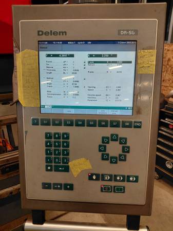 250 Ton, JMT #AD-R-37220, hydraulic press brake, 12' overall, 122" between housing, tooling, 2012 - Image 6