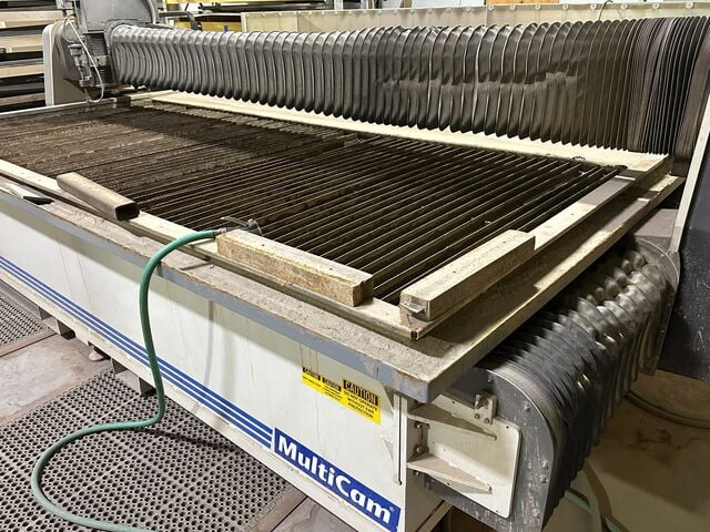MultiCam #3000, waterjet, 55,000 PSI, KMT pump, 8" Z, 2012 - Image 4